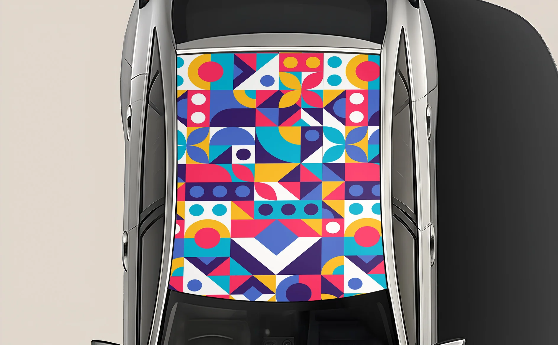 Color_maze Wrap for Roof Top for Cars - Image 2