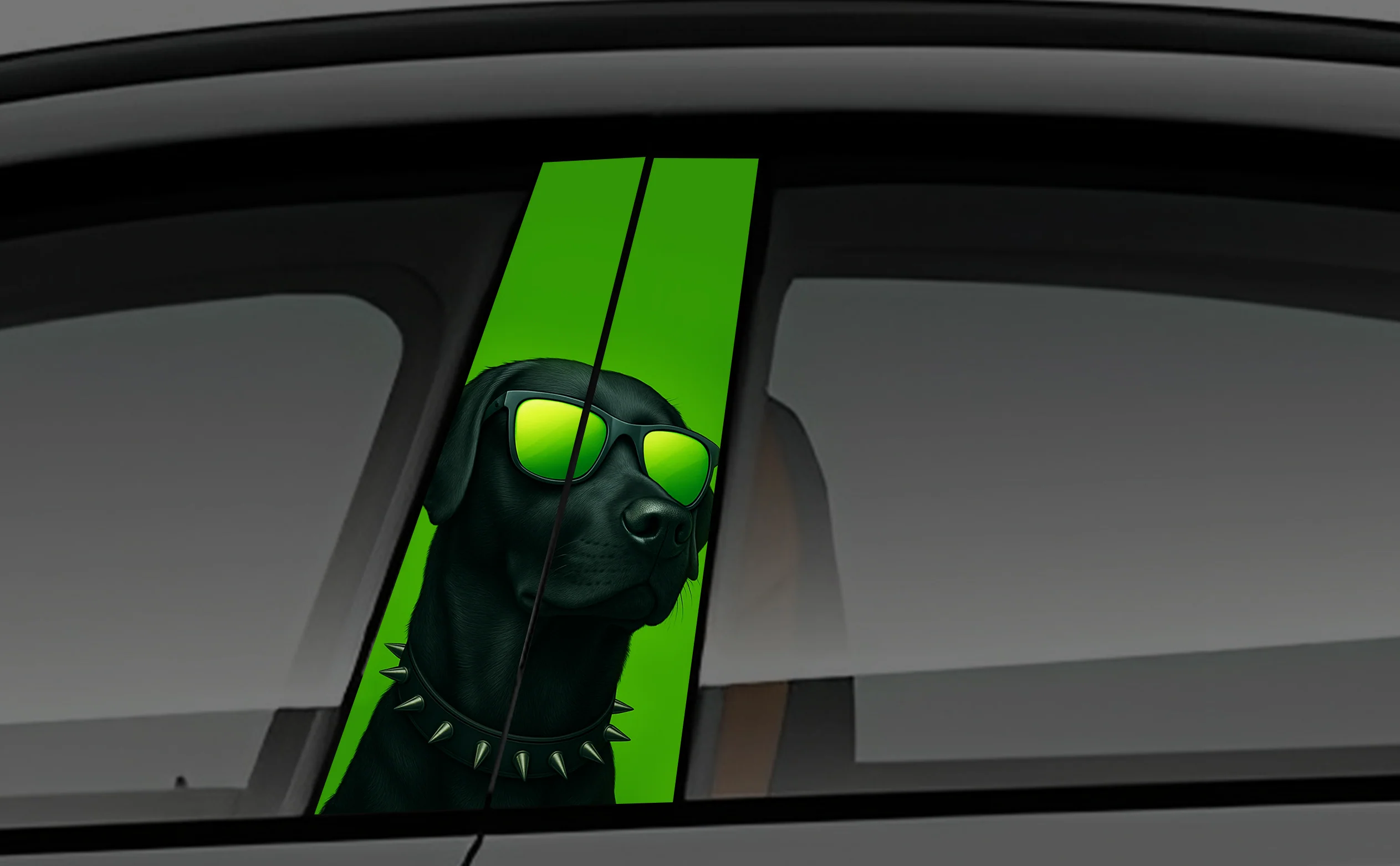 Cyber_pup Window Pillar Wrap for Cars