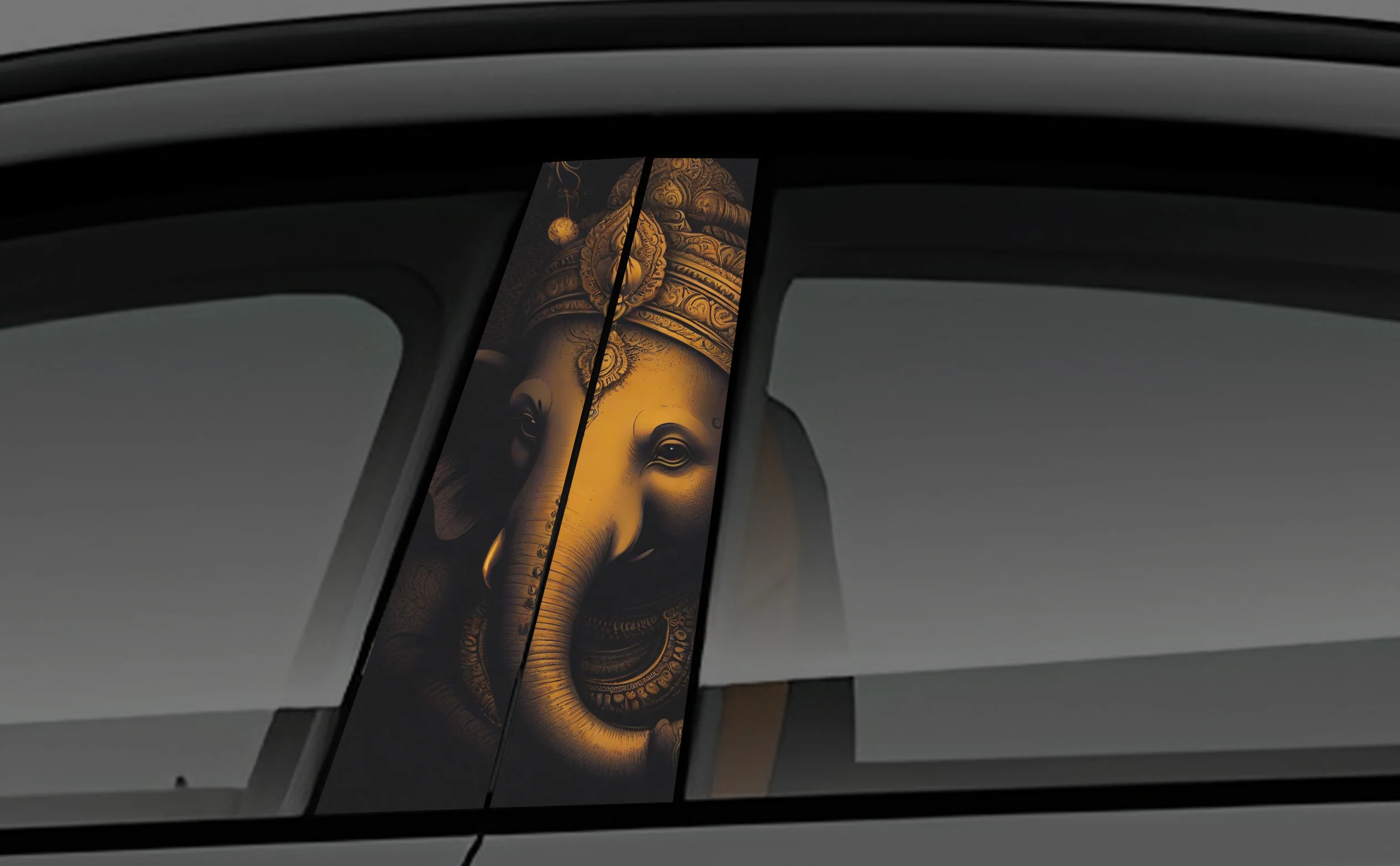 Ganesh Ji Window Pillar Wrap for Cars