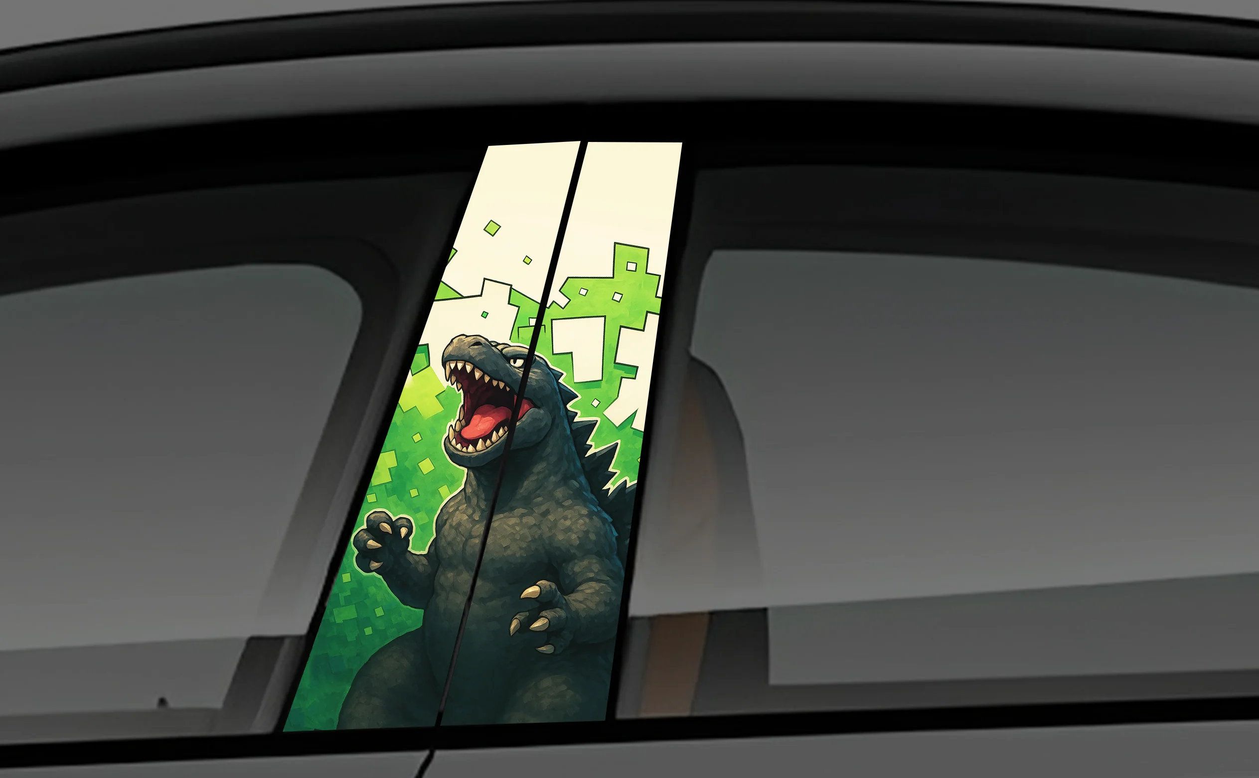 Pixelzilla Window Pillar Wrap for Cars