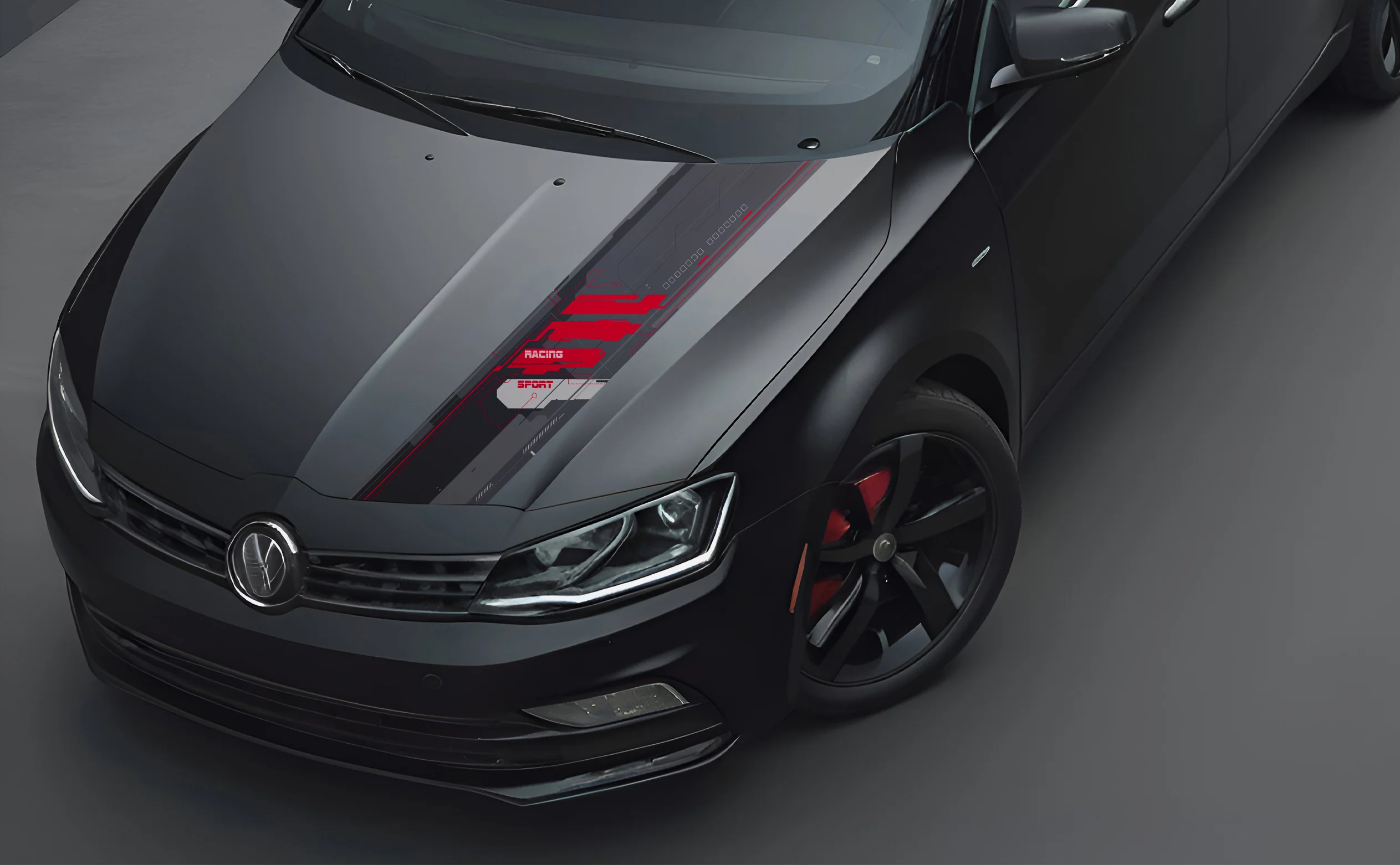 Racing Pulse Bonnet Wrap for Cars