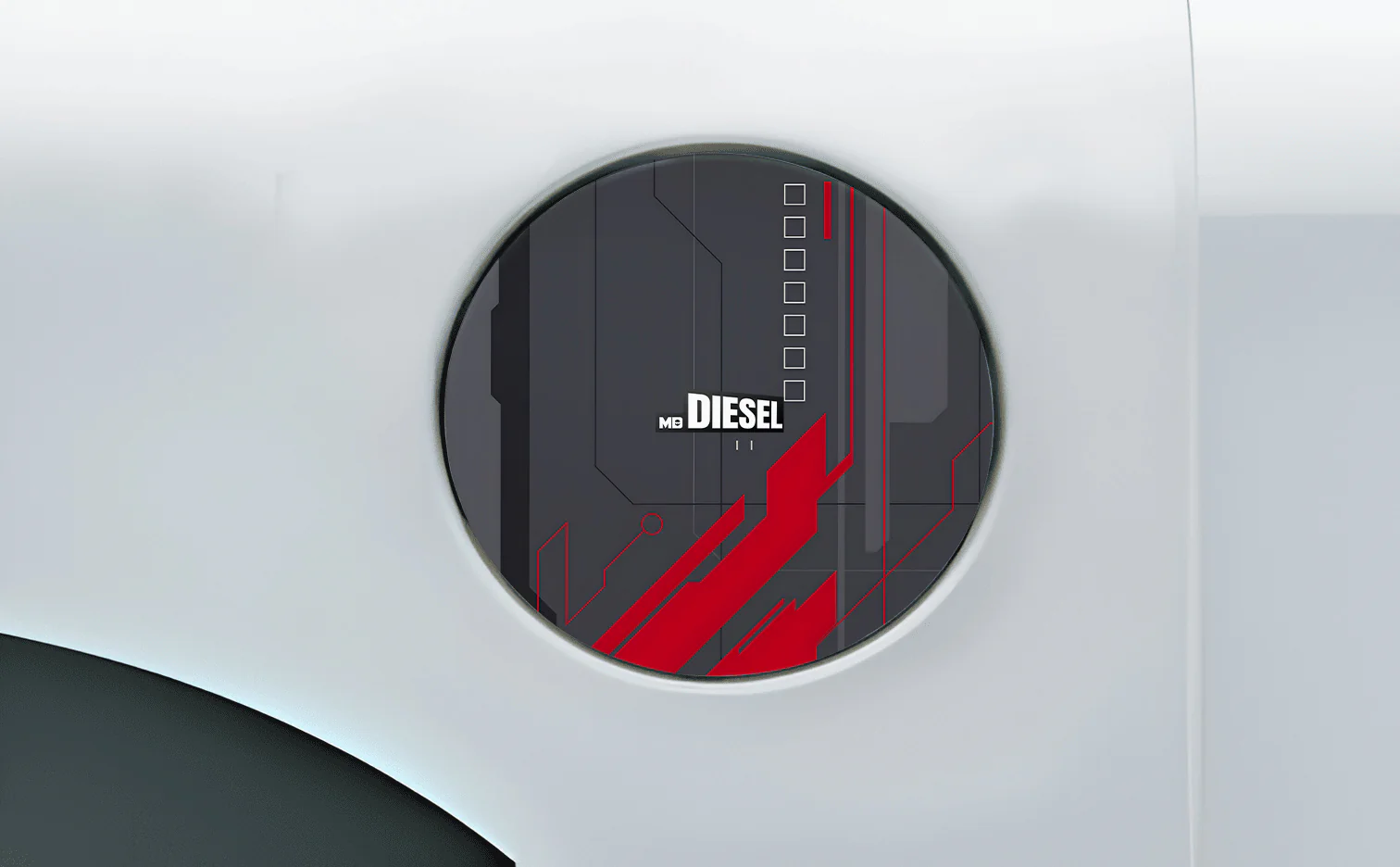 Racing Pulse Fuel Cap Wrap for Cars - Image 3