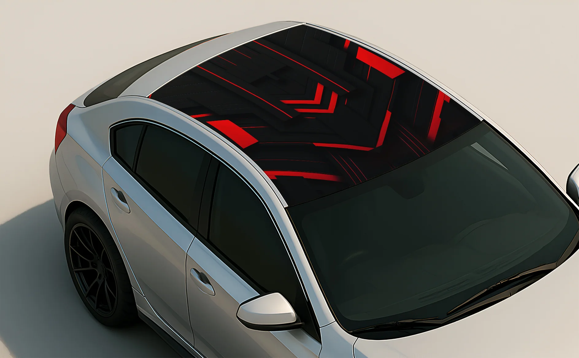 Red Strip Wrap for Roof Top for Cars