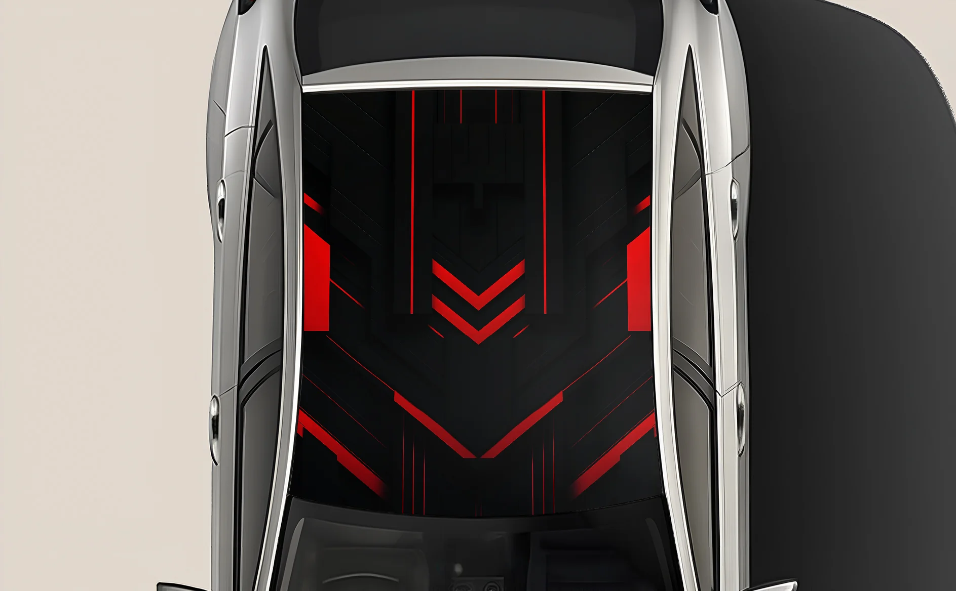 Red Strip Wrap for Roof Top for Cars - Image 2