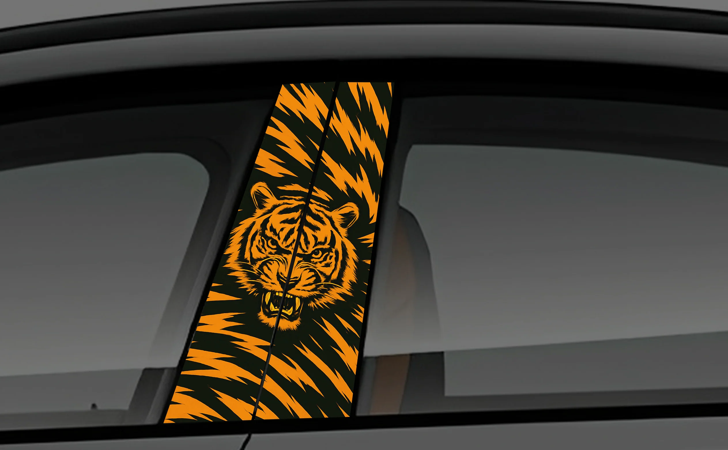 Shadow Fang Window Pillar Wrap for Cars