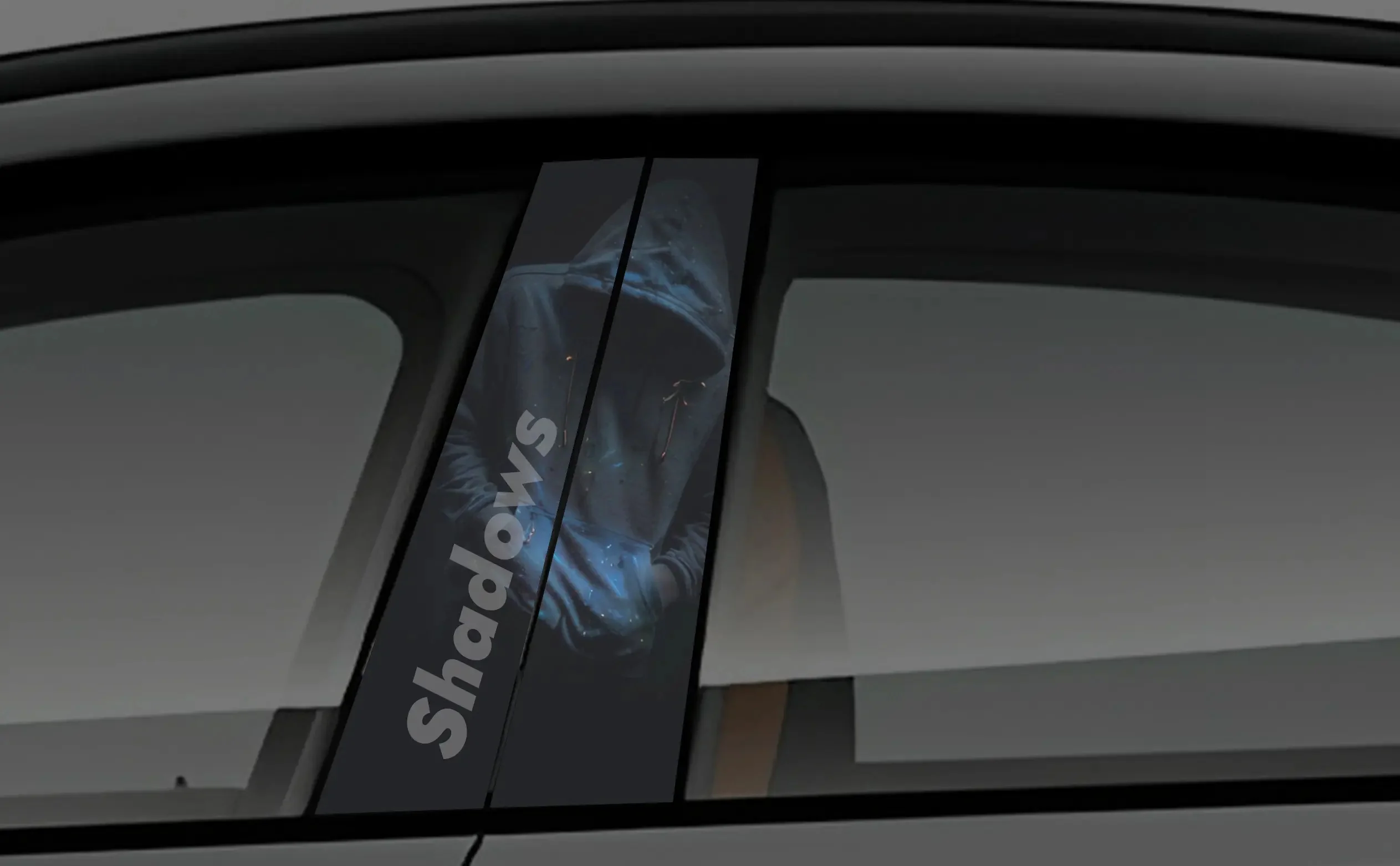 Shadows Window Pillar Wrap for Cars