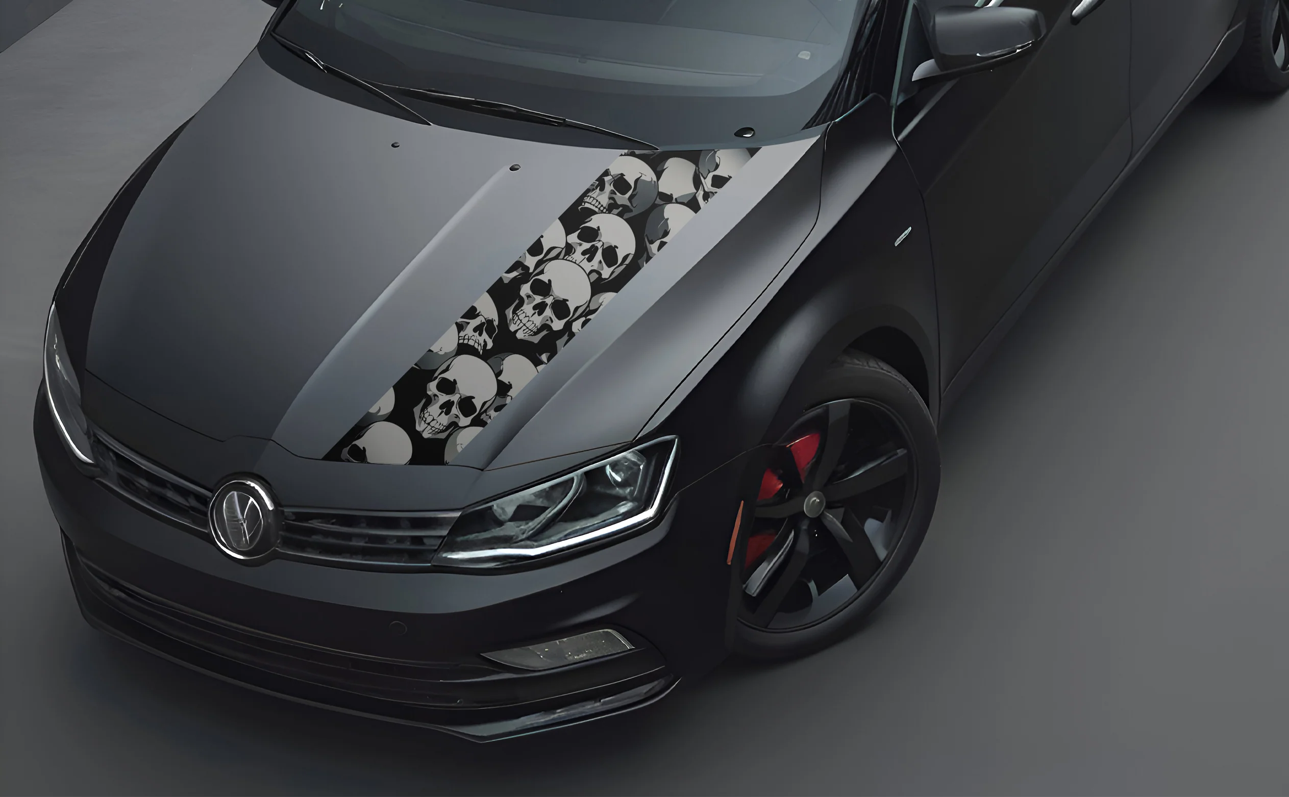 Skulls Of Eternity Bonnet Wrap for Cars