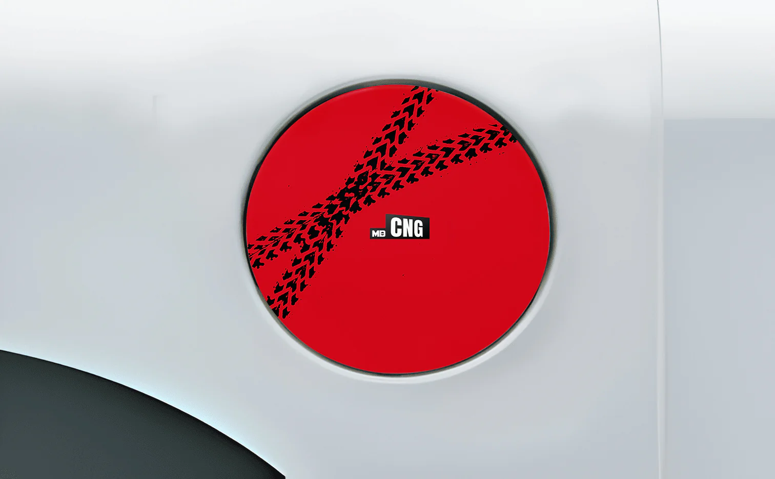 Track Red Fuel Cap Wrap for Cars